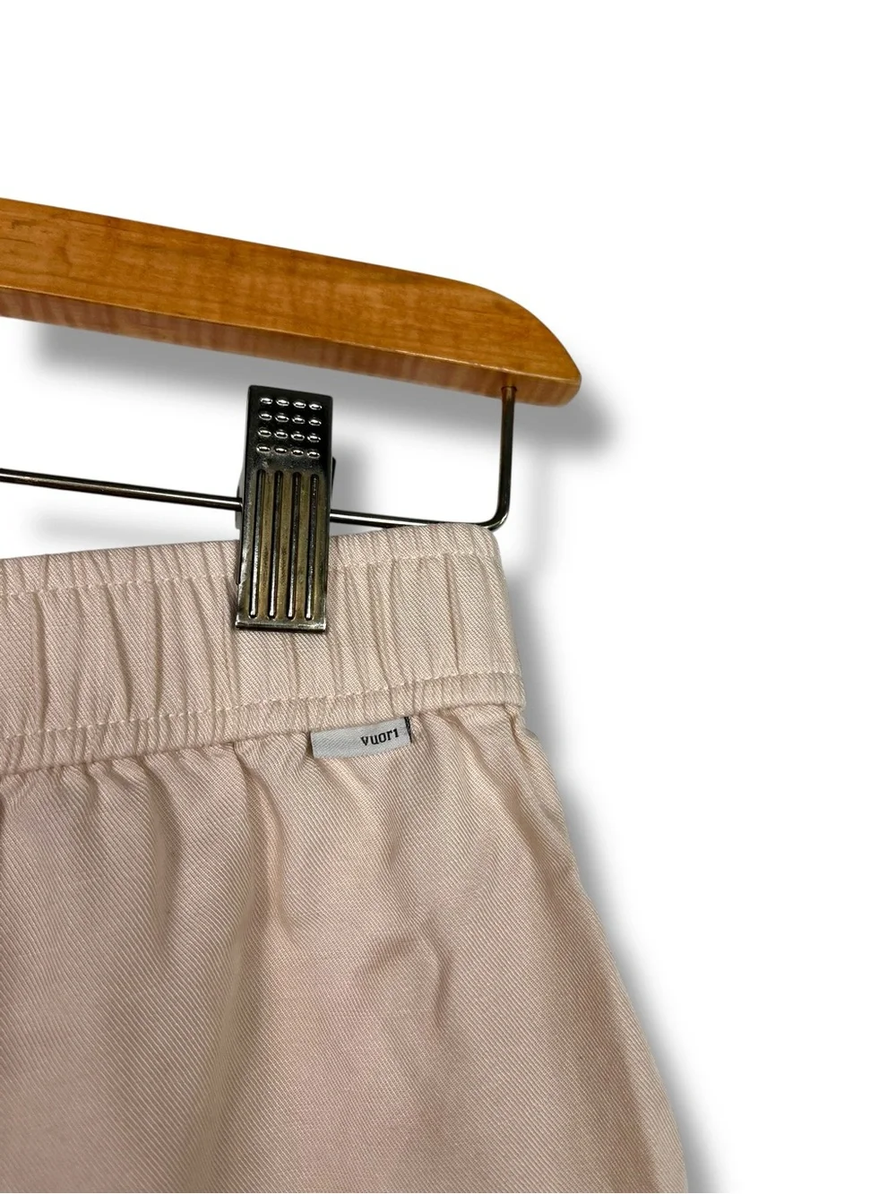 Vuori Shorts Womens S Trestles Twill Pull On Lyocell Linen Sand Dollar Pockets